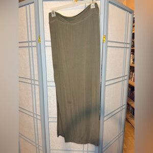 Olive Green Maxi Skirt